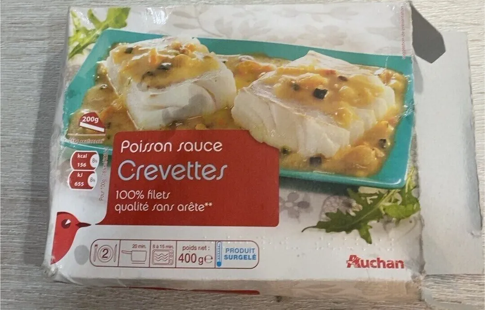 Poisson sauce crevette