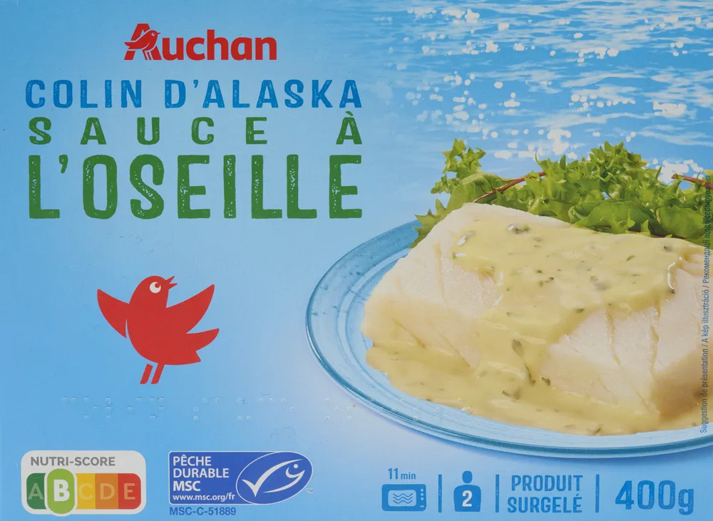 Colin d'Alaska sauce à l'oseille
