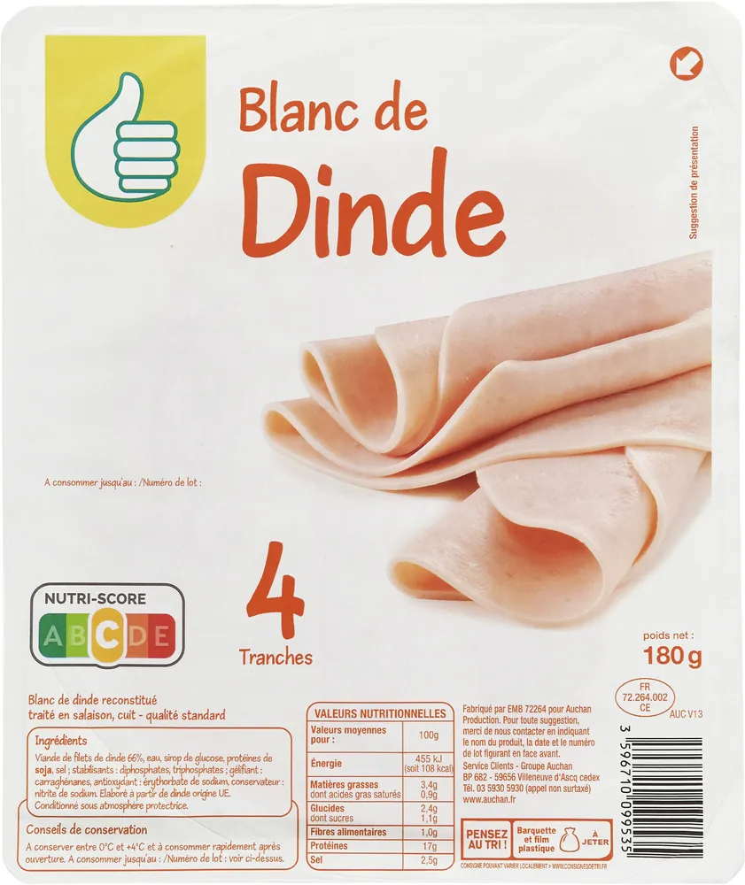Blanc de Dinde x 4 tranches