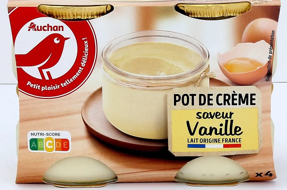 Pot de crème saveur vanille