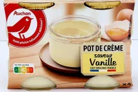 Pot de crème saveur vanille