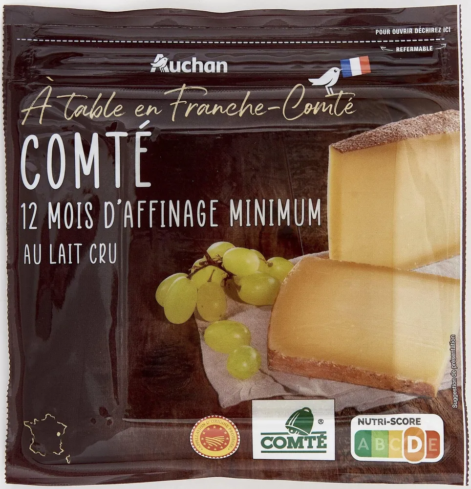 Comté12 mois d'affinage minimum