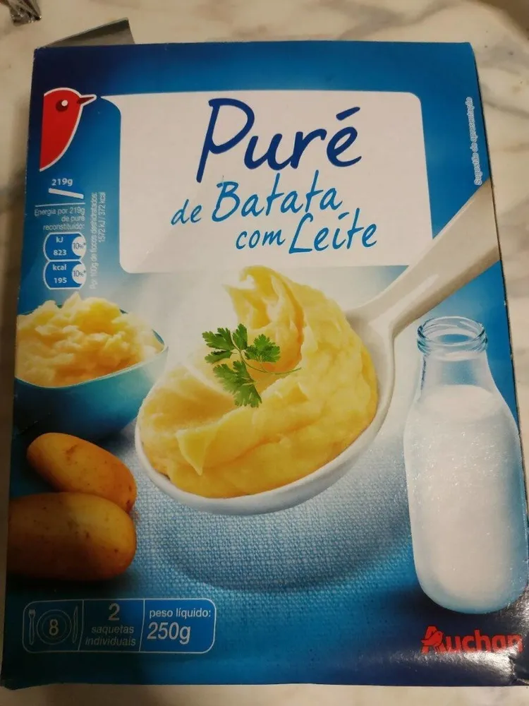 Puré de patatas con leche