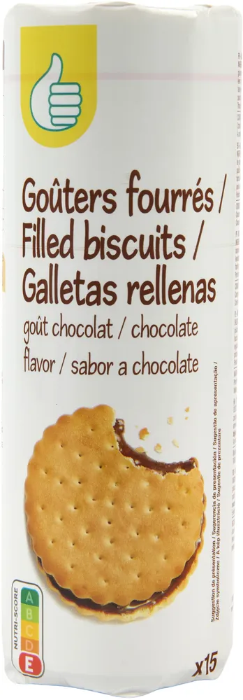 Gouters fourres goût chocolat
