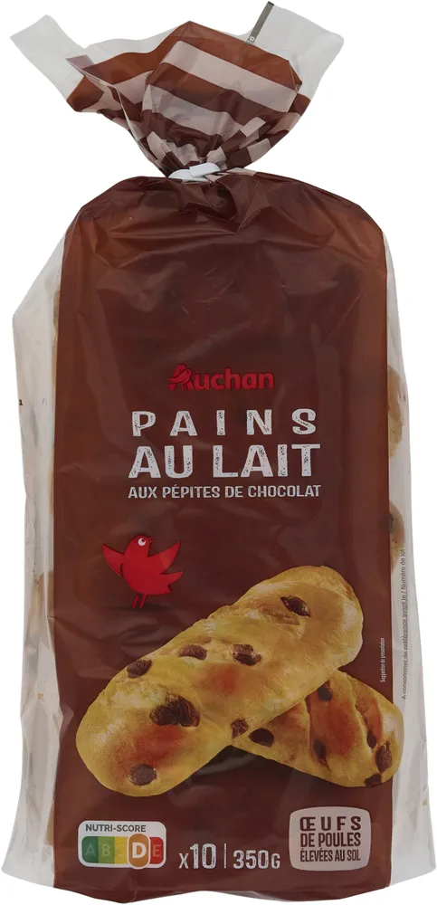 Pains au lait aux pépites de chocolat