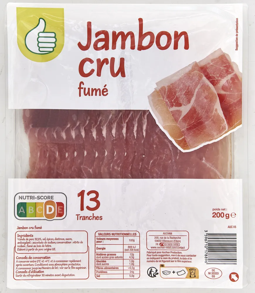 Jambon cru fumé