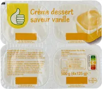 Crème dessert saveur vanille