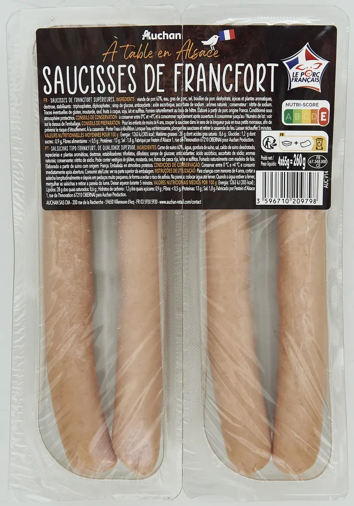 Saucisses de Francfort