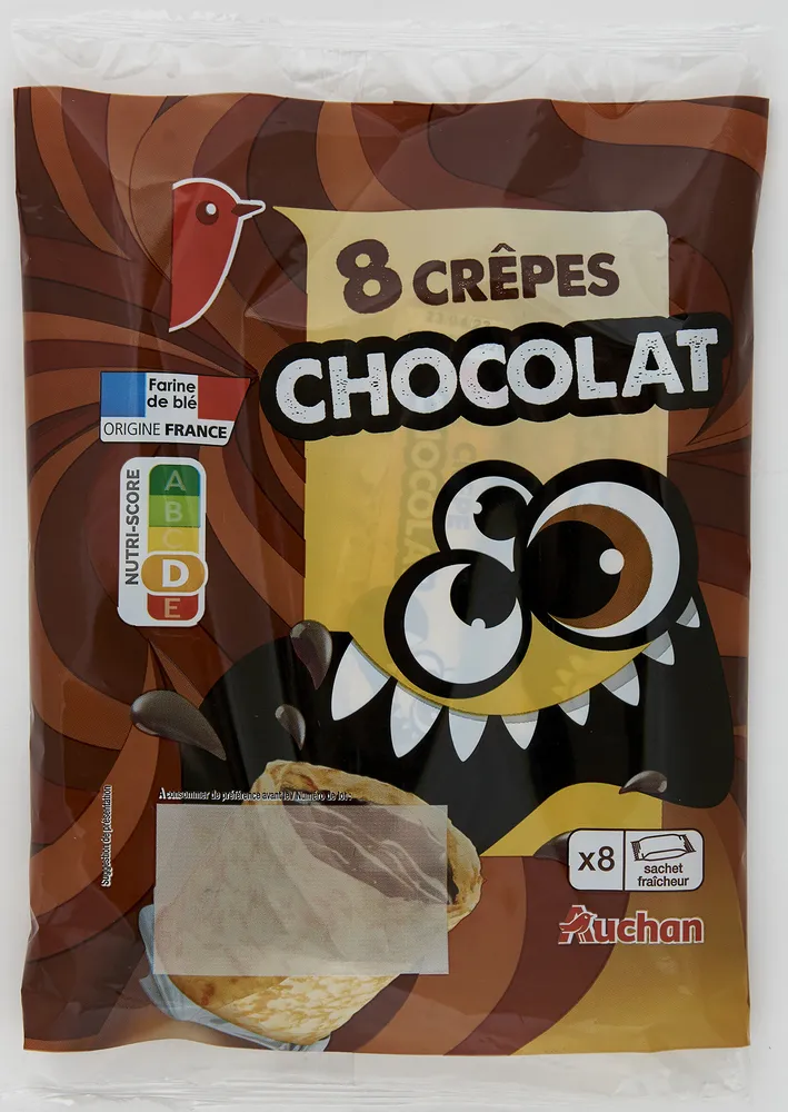 8 crêpes Fourrage Chocolat
