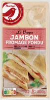 Le croque jambon fromage fondu