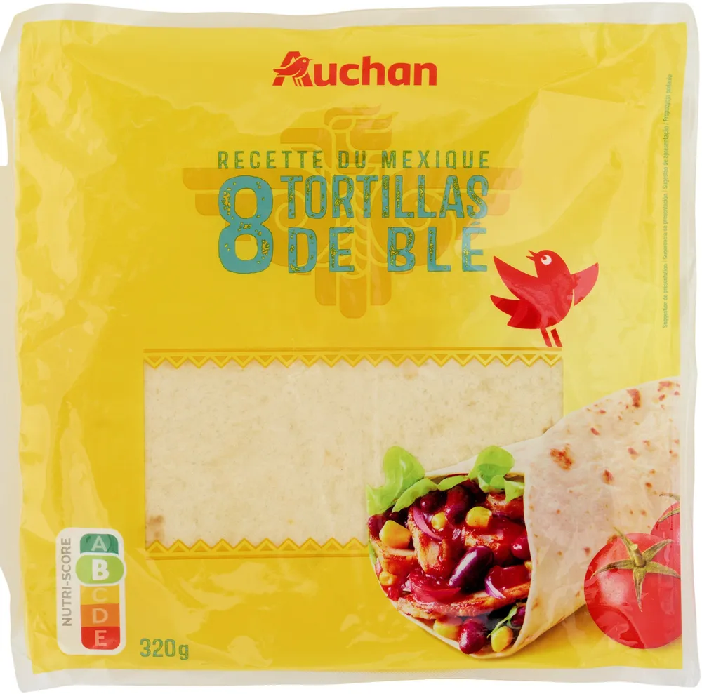 8 tortillas de blé