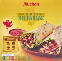 Kit fajitas 8 galettes de blé + sauce cuisinée +sachet d'épices