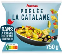 Poêlée Catalane Haricots plats + courgettes + aubergines préfrites + poivrons + oignons