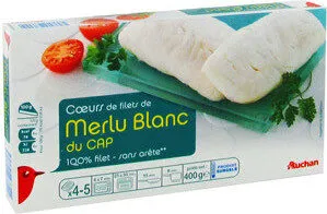 Auchan Coeur De Filet De Merlu Blanc