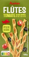 Flûtes Tomate Olives noires Origan