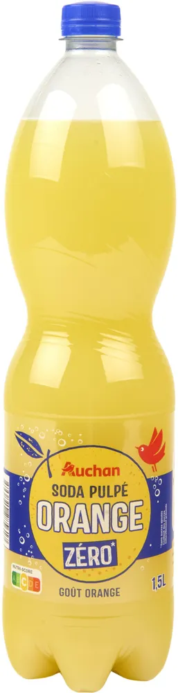 Soda pulpé orange zéro * - Goût orange