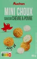 Mini choux saveur chèvre et poivre