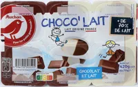 Crème dessert Lait et Chocolat