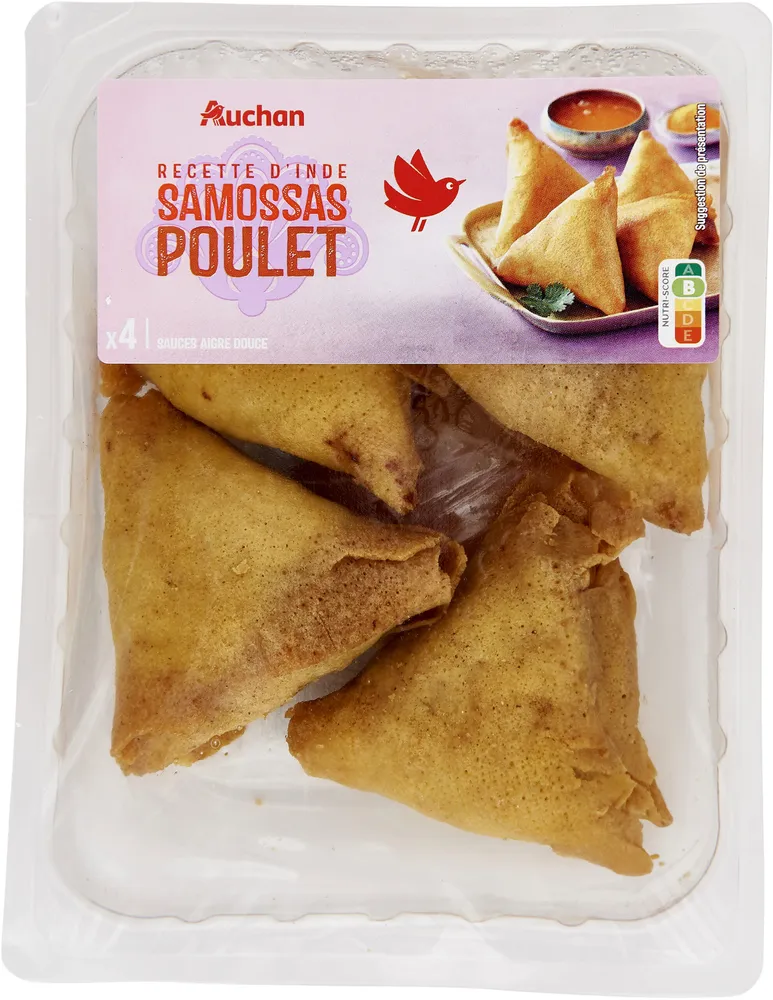 Recette d'indesamossa pouletx4 sauces aigre douce