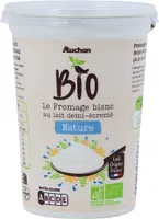 Fromage blanc issu de l'agriculture biologique