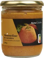 Mousseline de carottes Pointe de crème fraîche et de coriandre