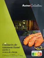 Emincés de saumon fumé aneth et zestes de citron