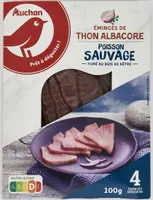 Emincés de thon albacore - poisson sauvage - fumé au bois de hêtre
