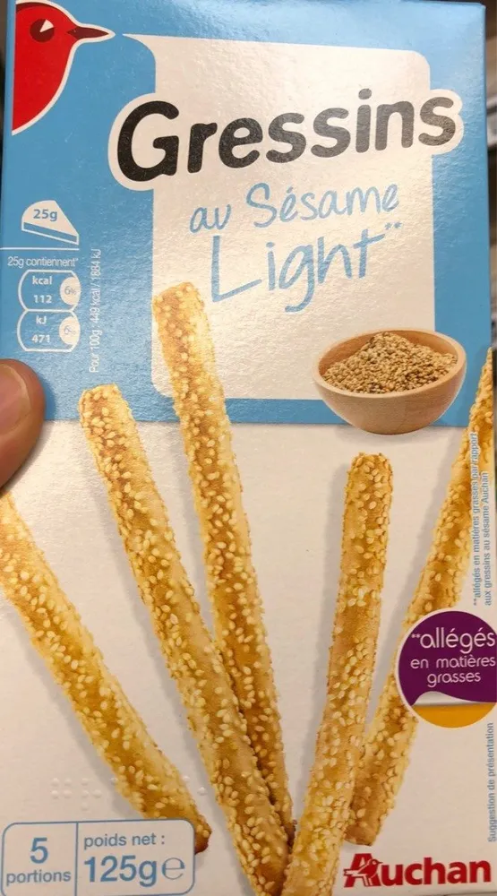 Gressins au sesame light