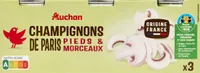 Champignons de paris pieds et morceaux