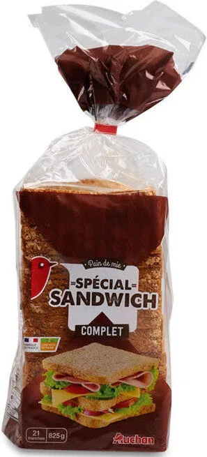 Pain de mie complet spécial sandwich