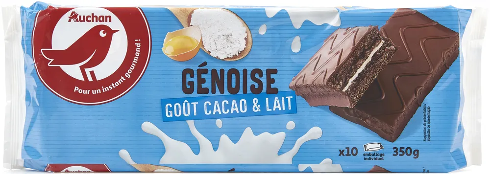 Genoise lait et cacao