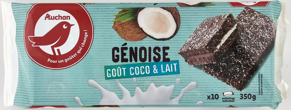 Génoise coco et lait