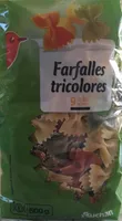 Farfalles tricolores - Pâtes aromatisées à la Tomate et aux Epinards
