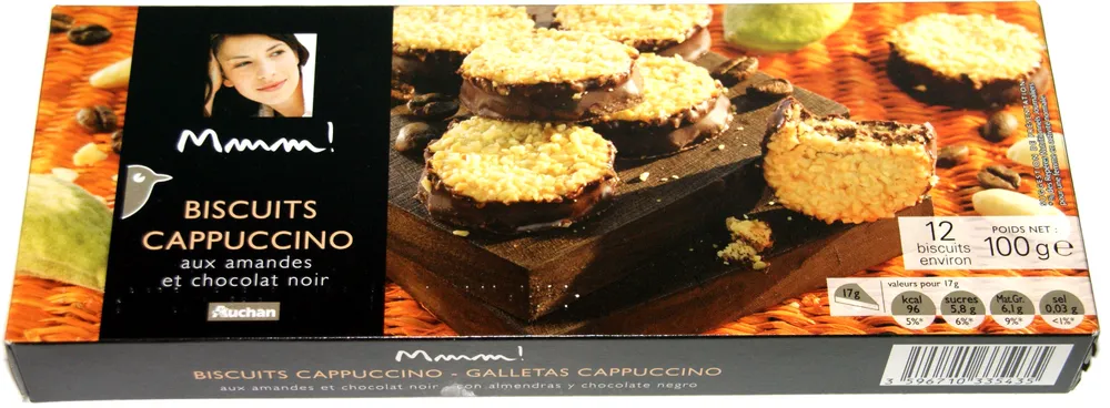 Biscuits "Cappucino" aux amandes et chocolat noir