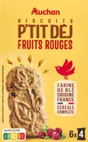 Biscuits P'tit Déj Fruits Rouges