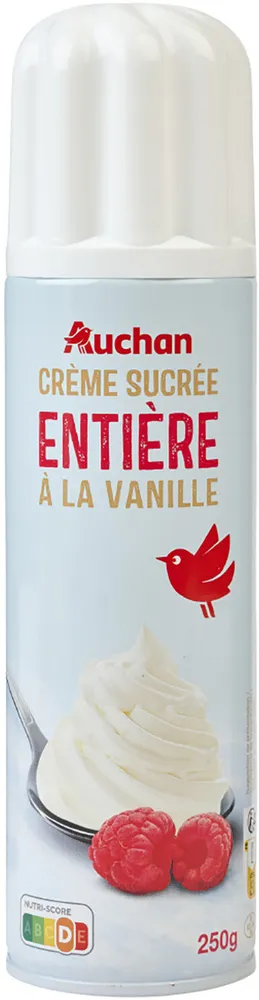 Crème SucréeEntièreSaveur Vanille