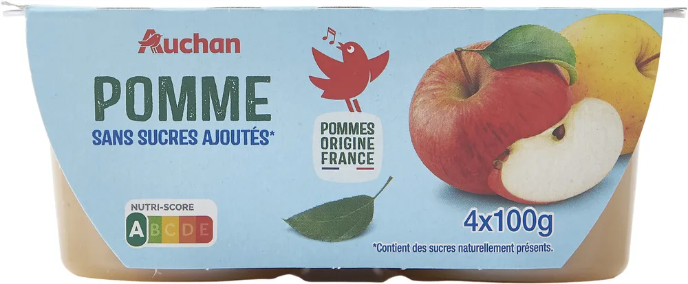 Pomme sans sucres ajoutés**Contient des sucres naturellement présents