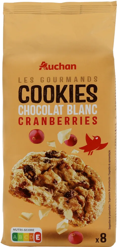 Les gourmands - Cookies chocolat blanc cranberries