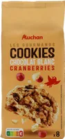 Les gourmands - Cookies chocolat blanc cranberries