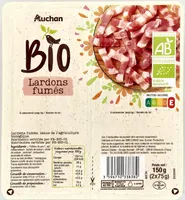 Lardons fumes issus de l'agriculture biologique