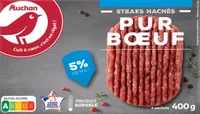 Steaks hachés pur boeuf 5% matières grasses