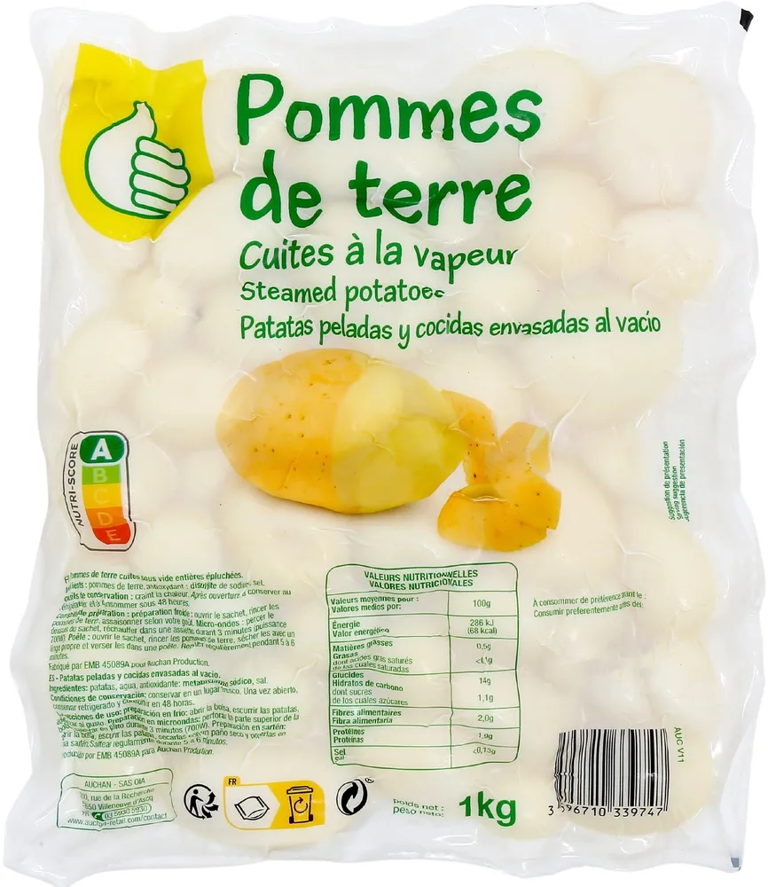 Pommes De Terre Cuites à La Vapeur
