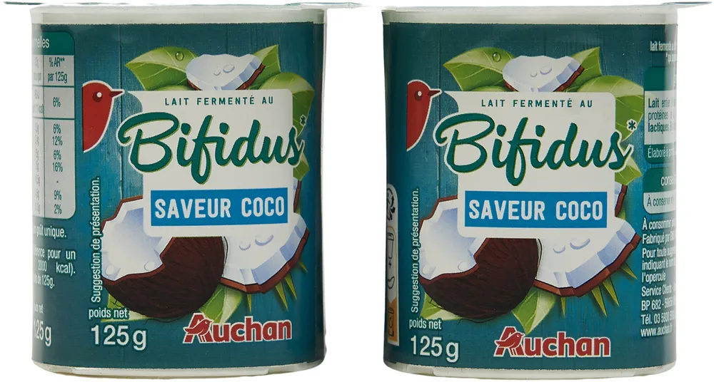 Lait fermenté au BIFIDUS* SAVEUR COCO*