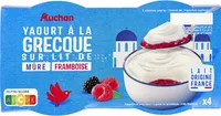 Yaourt à la grecque sur lit de fruitsFramboise - Mûre
