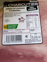 Jambon Cuit Supérieur Avec Couenne 2 Tranches