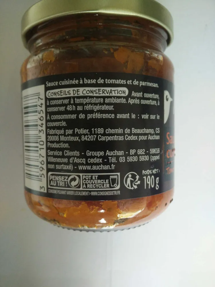 Sauce tomate parmigiano