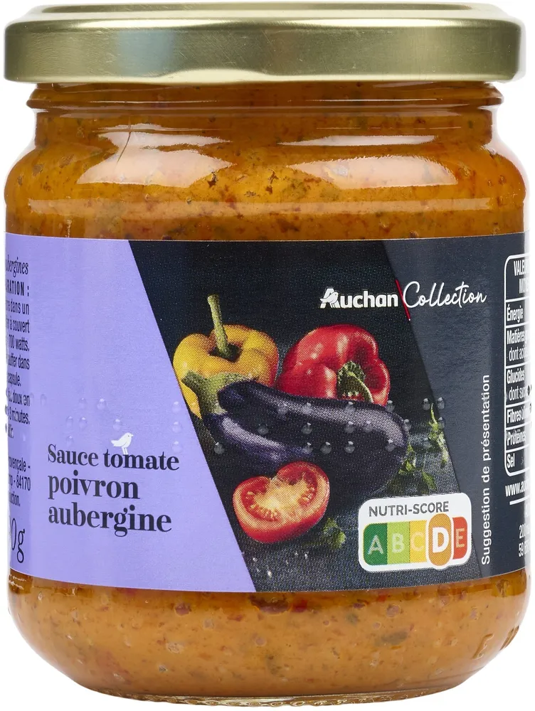 Sauce tomate Poivron Aubergine