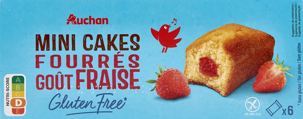 Mini cakes fourrés goût fraise