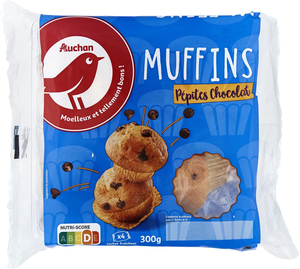 Muffins pépites chocolat