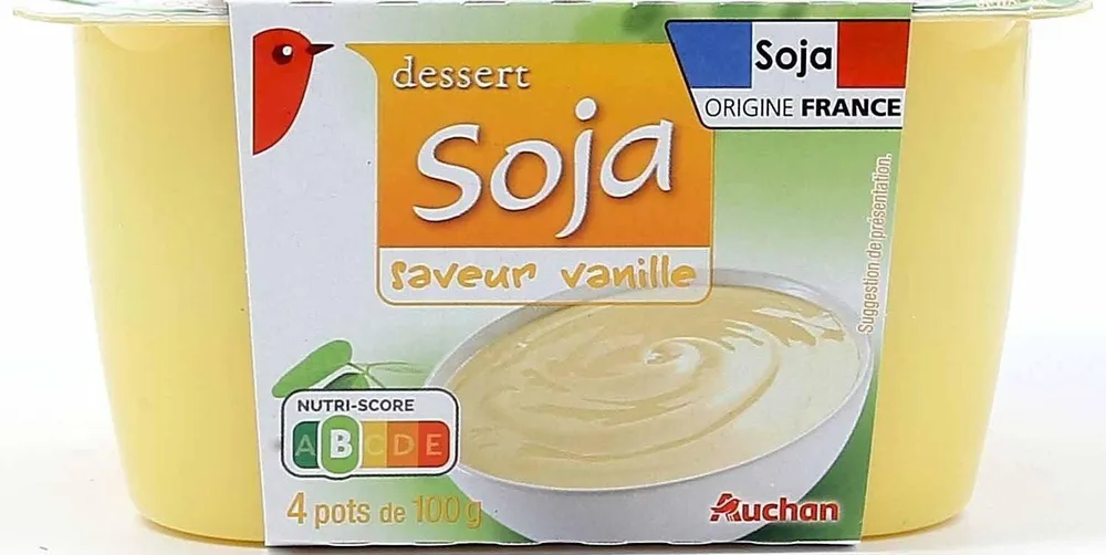Dessert soja saveur vanillePicto Soja Origine France